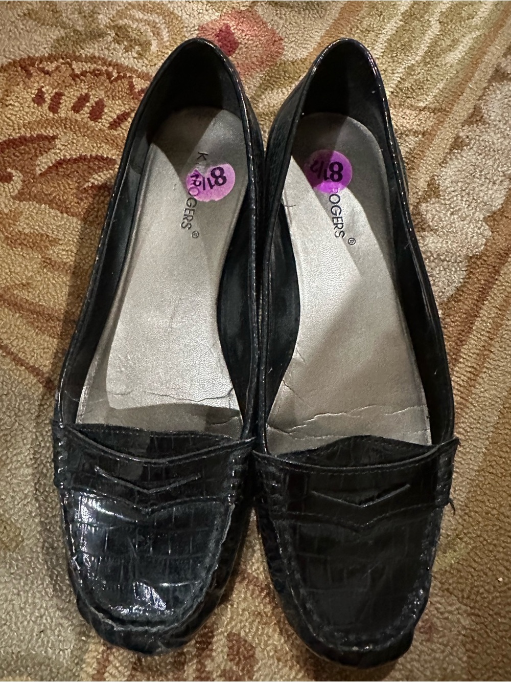 Kim Rodgers 8 1/2 patent leather loafer black